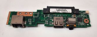 Плата кнопки питания + USB разъём + audio разъем + LAN разъем для нетбука  Asus Eee PC 1001PX (60-OA2BIO2000-B01)