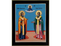 Харлампий и Власий, Священномученики. Рукописная икона.