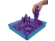 Кинетический песок Kinetic sand 454гр, фиолетовый, песочница + 4 формочки