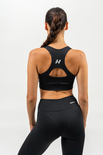 Топ MEDIUM-SUPPORT RACERBACK SPORTS BRA AGILE 471 Черный