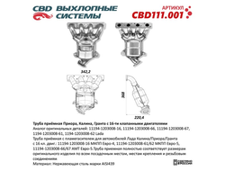 Выпускные коллекторы CBD
