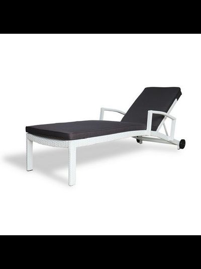 Плетеный шезлонг Milano белый