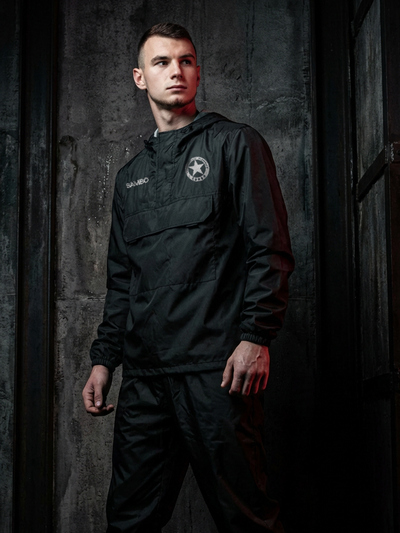 Ветрозащитный костюм самбо BRAVEGARD черный