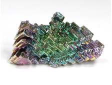 Висмут, яркий, радужный коллекционный кристалл, Германия (44*25*13 мм, 19 г) №25408