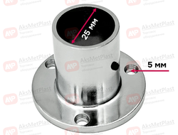 JOK-15B Консоль крепления к плоскости высокое системы Joker-Uno d=25 мм, цвет: хром (фланец высокий)