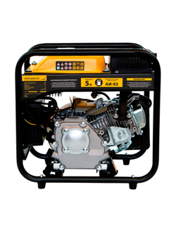 Генератор инверторный GT-2500iF, 2.5 кВт, 230 В, бак 5 л, открытый корпус, ручной старт Denzel