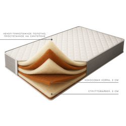 Жесткий матрас Монолит Экстралайт от Фабрики матрасов Ортис