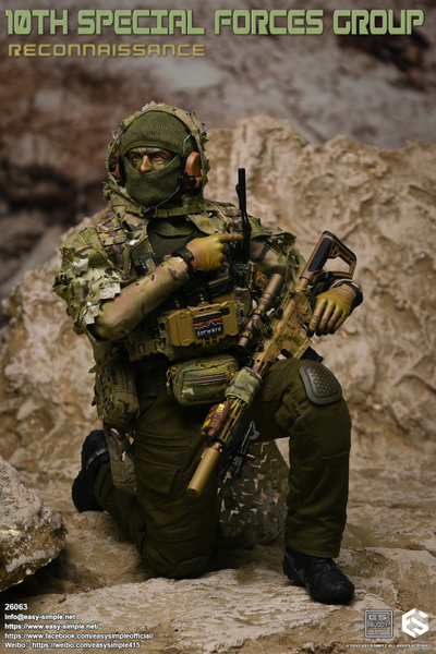 Разведчик спецназа США - Коллекционная ФИГУРКА 1/6 10TH SPECIAL FORCES GROUP Reconnaissance (26063) - Easy&Simple