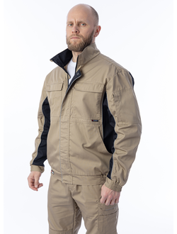 Куртка BRODEKS KS 201 цв. бежевый/чёрный