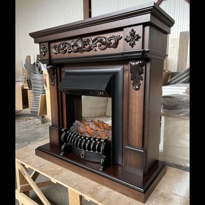 Электрокамин Глория LO с очагом Fobos