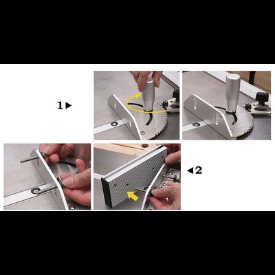 Упор с линейкой и ограничителем для транспортира "V.PRO"