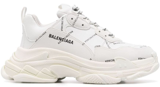 Кроссовки Balenciaga Triple S White Allover Logo