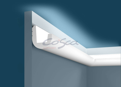 Карниз для скрытого освещения KX024 - 55*50*2000мм