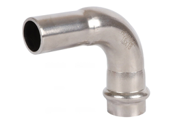 Угольник ROMMER однораструбный 90° ВПр-НПр, 18, из нержавеющей стали прессовой