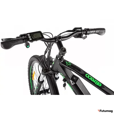 Электровелосипед Eltreco XT 850 Pro серо-зеленый