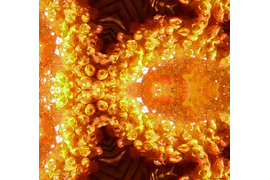 Фрагмент мандалы №1 из серии "Медовое заклинание" из коллекции сакральных рисунков на основе волшебных украшений Legenda Vincento.