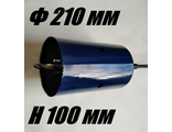 Коронка биметаллическая диаметр 200 мм глубина 100 мм HSS по дереву гипсокартону газобетону пластику и металлу