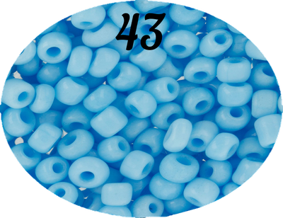 Бисер Zlatka 8/0 10гр цвет № 0043 яр.голубой