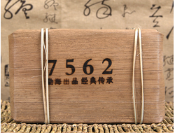 Лот 608, Классический 7562 чайный кирпич, Шу Пуэр