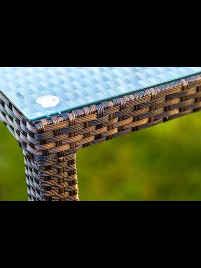 Обеденный комплект  MILANO темно-коричневый на 6 персон