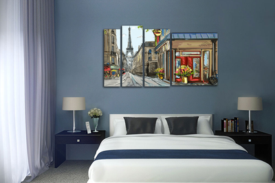 Модульная картина "Улочки Парижа"