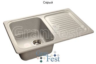 мойка Granfest STANDART GF-S780L цвет серый