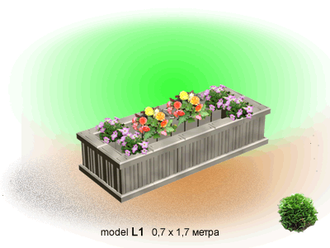 Model L1 0,7 х 1,7 метра