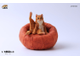 Котик на пуфике (рыжий) - Коллекционная ФИГУРКА 1/6 scale lazy cat 4.0 (JXK056B) - JXK