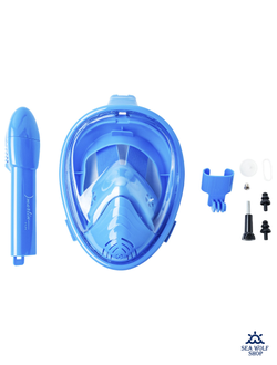 Маска Полнолицевая Marlin FUN blue детская р.XS