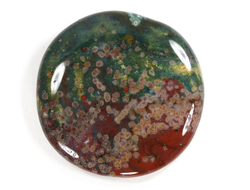 Гелиотроп, полировка плоская, Индия (44*44*9 мм, 28 г) №35503