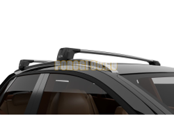 Багажник на крышу автомобиля LUX SCOUT-2 серый для Chery Tiggo 7 PRO (без люка на крыше) 2020-… на интегрированные рейлинги