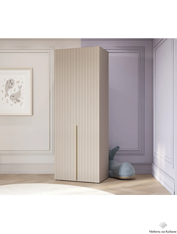 Тефия шкаф 2-ств для одежды 800х520х2200 Тефия / Софт Сантьяго