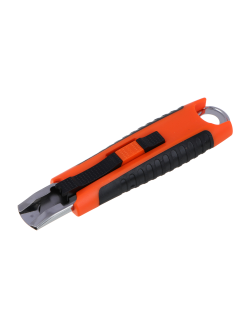 ЕРМАК Нож выдвижной с пружиной, PS+TPR, 61x19x0.6мм, арт.2, 12 штук