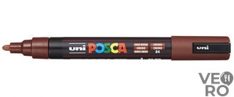 Акриловый Маркер Uni POSCA PC-5M 1,8-2,5мм, овальный наконечник, какао