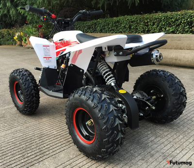 Детский квадроцикл Motax GEKKON 90cc Бензиновый Бело-красный