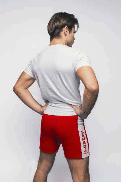 Шорты для самбо ВФС BRAVEGARD Победа красные