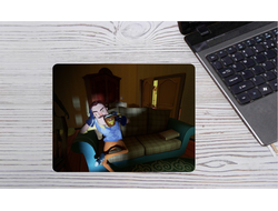 Коврик для мышки Привет Сосед/ Hello Neighbor №15