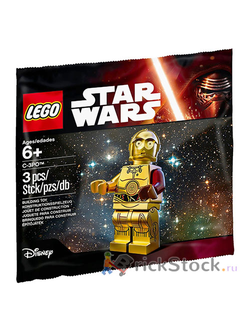 # 5002948 Минифигурка «Протокольный Дроид C–3PO» / “C–3PO” Minifigure (Polybag 2015)