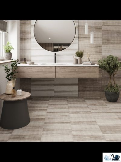 Плитка напольная Belani Grunge дымчатый 41,8 х 41,8 см под дерево Береза керамика