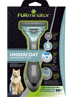 Фурминатор FURminator S для маленьких кошек c длинной шерстью