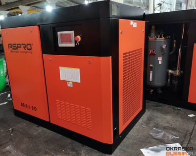 Винтовой компрессор ASPRO AS-9.1/8D, 55 КВТ