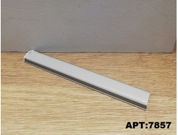 SALE Накладной Гибкий алюминиевый профиль СЕРЫЙ Анодированный 2000х15.2х6мм (2загл.б/крепежа)