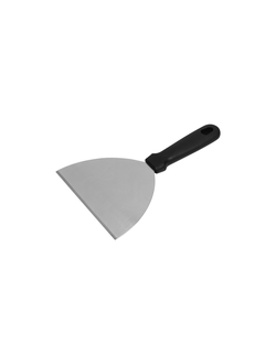 Лопатка 23,2 см. прямая раб. часть 15,2*11,2 см. нерж. с пластик. ручкой