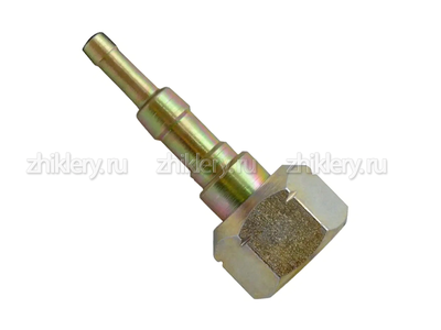 Штуцер с накидной гайкой  М22 лев. резьба, вн. под  шланг d- 6мм