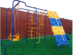 Уличный детский спортивный комплекс Модель №7 со скалодромом Веселый непоседа - базовый вариант