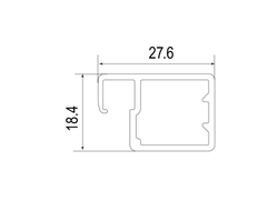 Рамочный  профиль узкий 705 Черный Матовый  L=...м  DE0705.VP540.BKSPC.CJ  ARISTO