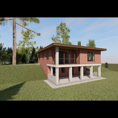 Двухэтажный дом с тремя спальнями 152м² (S100)