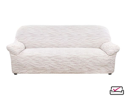 Чехол на 3х местный диван Тела Ридже Молочный. ИТАЛИЯ
