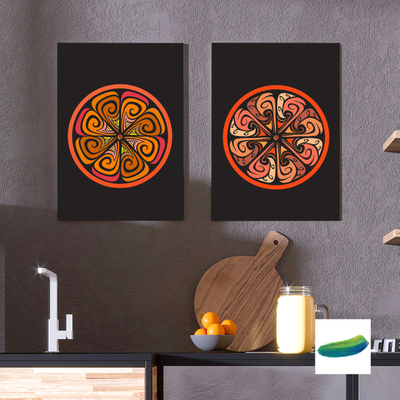 Постер «Апельсин розовый». Коллекция  «Половинки».