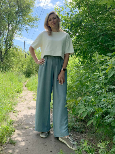 Брюки 703-0625 серый лед